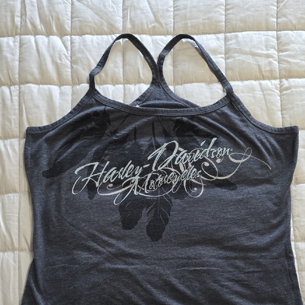 Harley-Davidson Charcoal Feather Tank